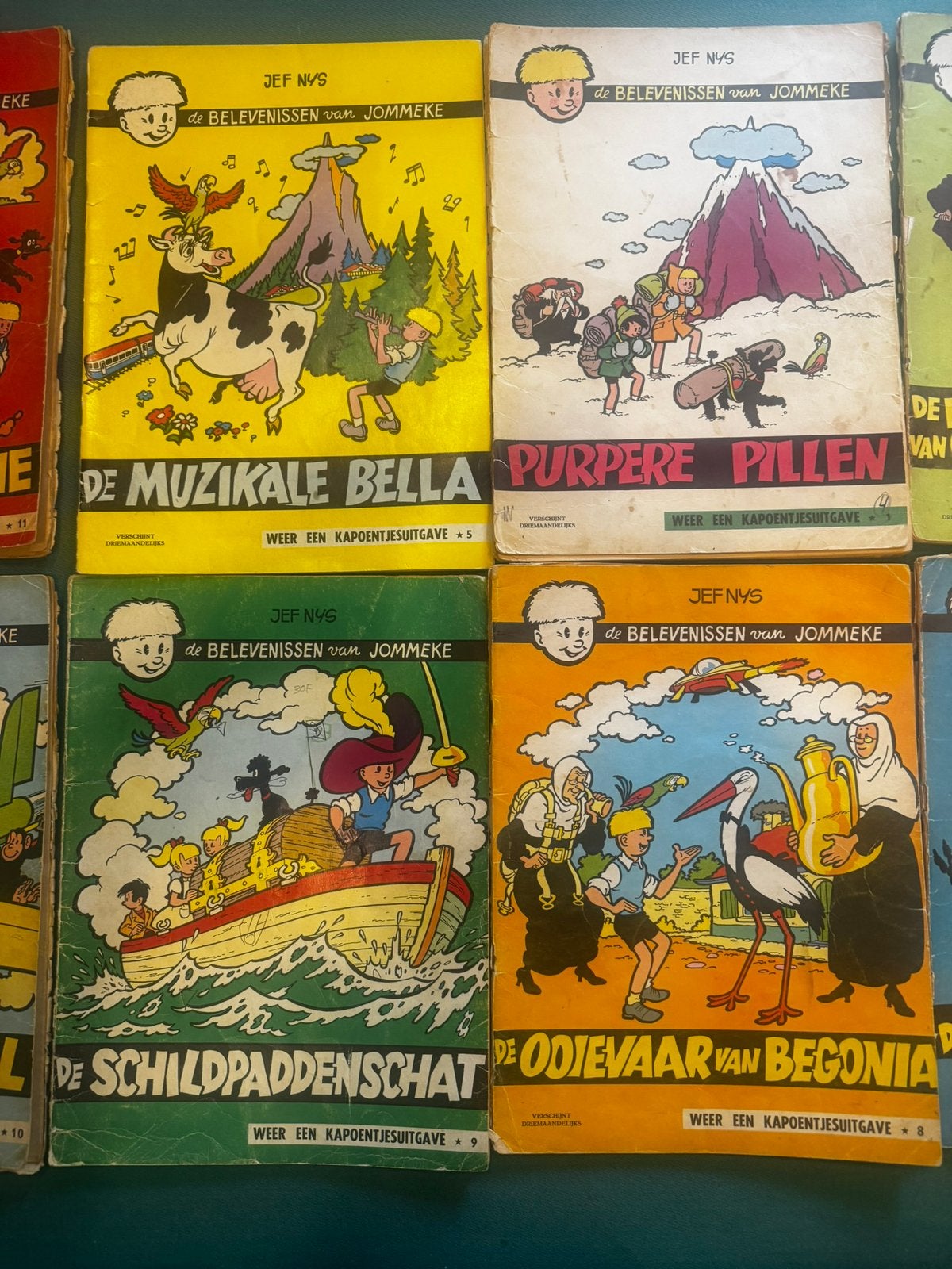 Oude strips jommeke, Boeken, Gelezen, Europa, Ophalen of Verzenden, Meerdere comics