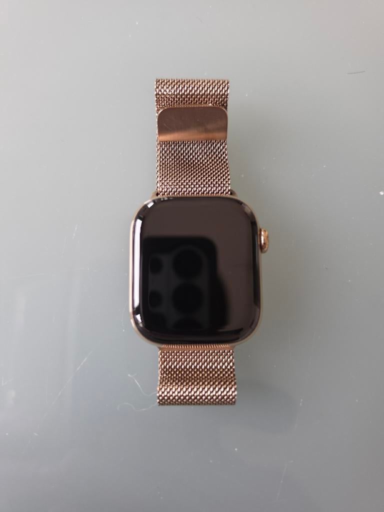 Apple watch 10 titanium serie 42 mm (gps+cellular), Handtassen en Accessoires, Smartwatches, Ophalen, GPS