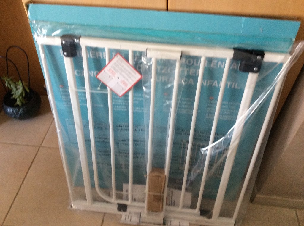 traphekje 73-82 cm + uitbreiding van 10cm  tot 92cm, Kinderen en Baby's, Traphekjes, Ophalen, Nieuw, Klemhekje, Metaal of IJzer
