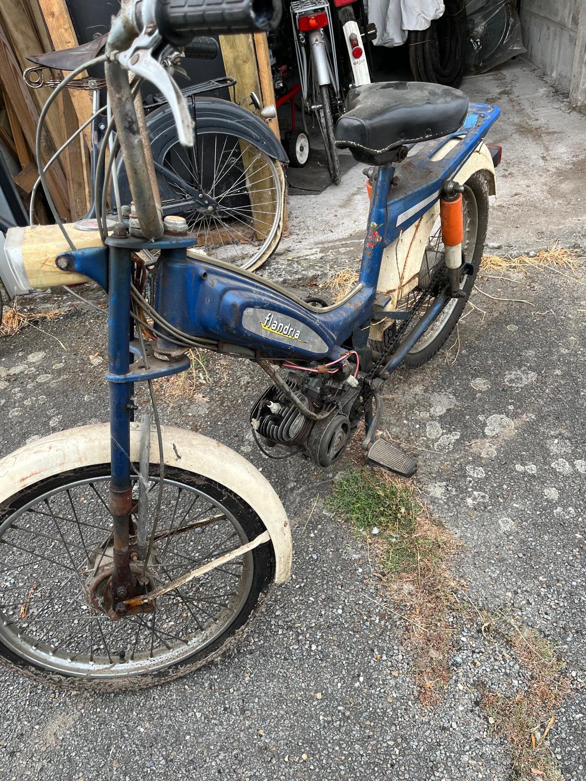 Flandria kleur blauw, Ophalen