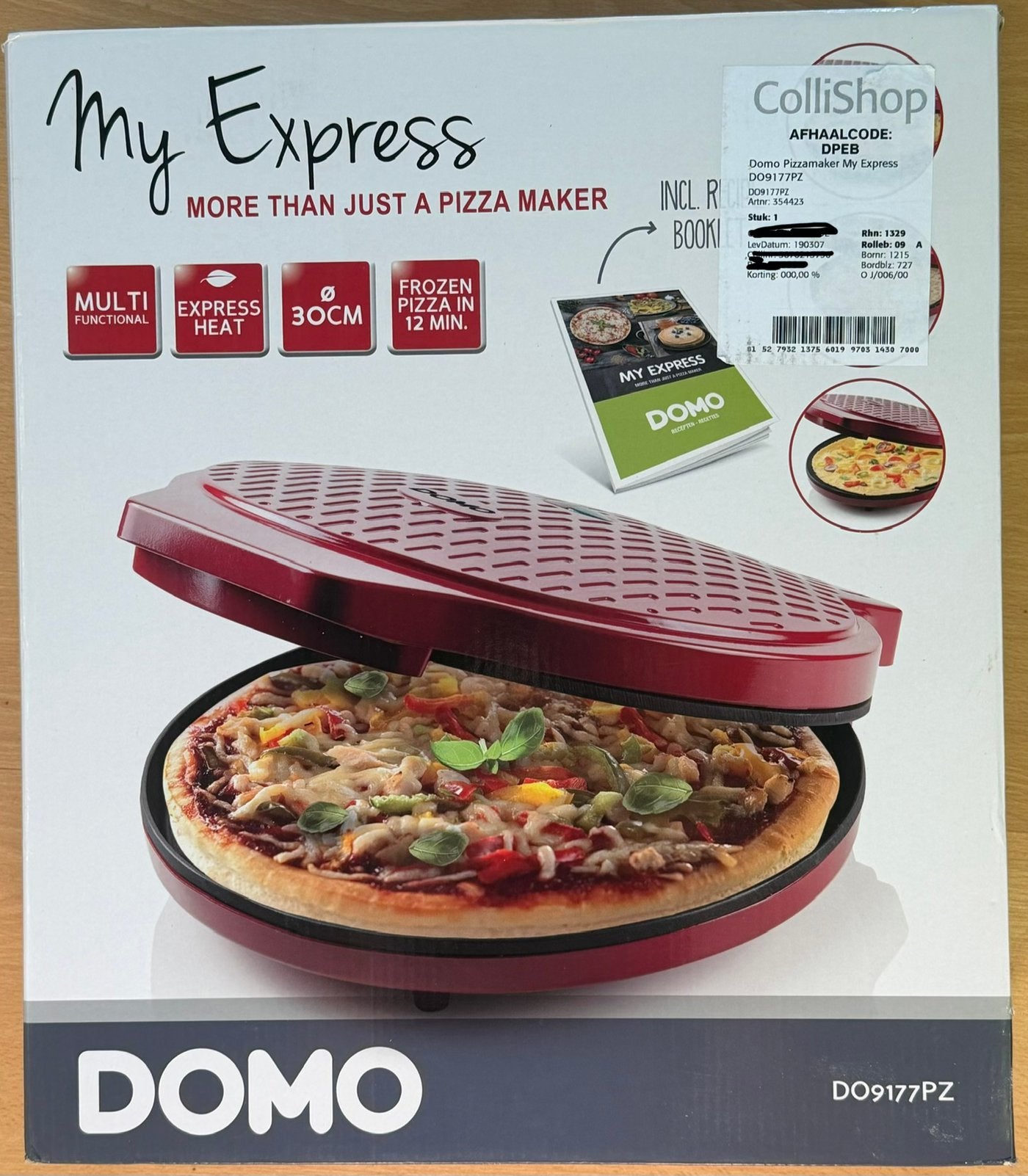 Domo My Express pizzamaker, Tuin en Terras, Ophalen, Zo goed als nieuw