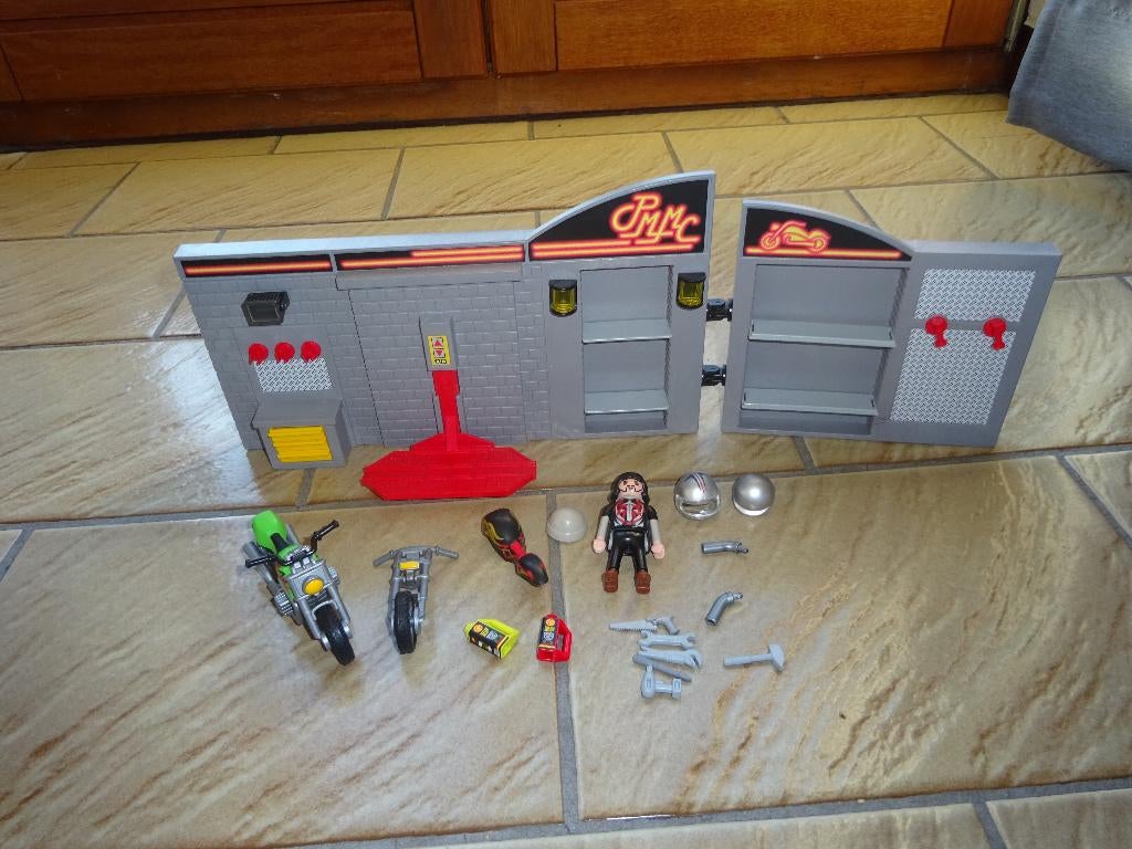 Garage à motos Playmobil, Enfants & Bébés, Jouets | Playmobil, Comme neuf, Enlèvement ou Envoi