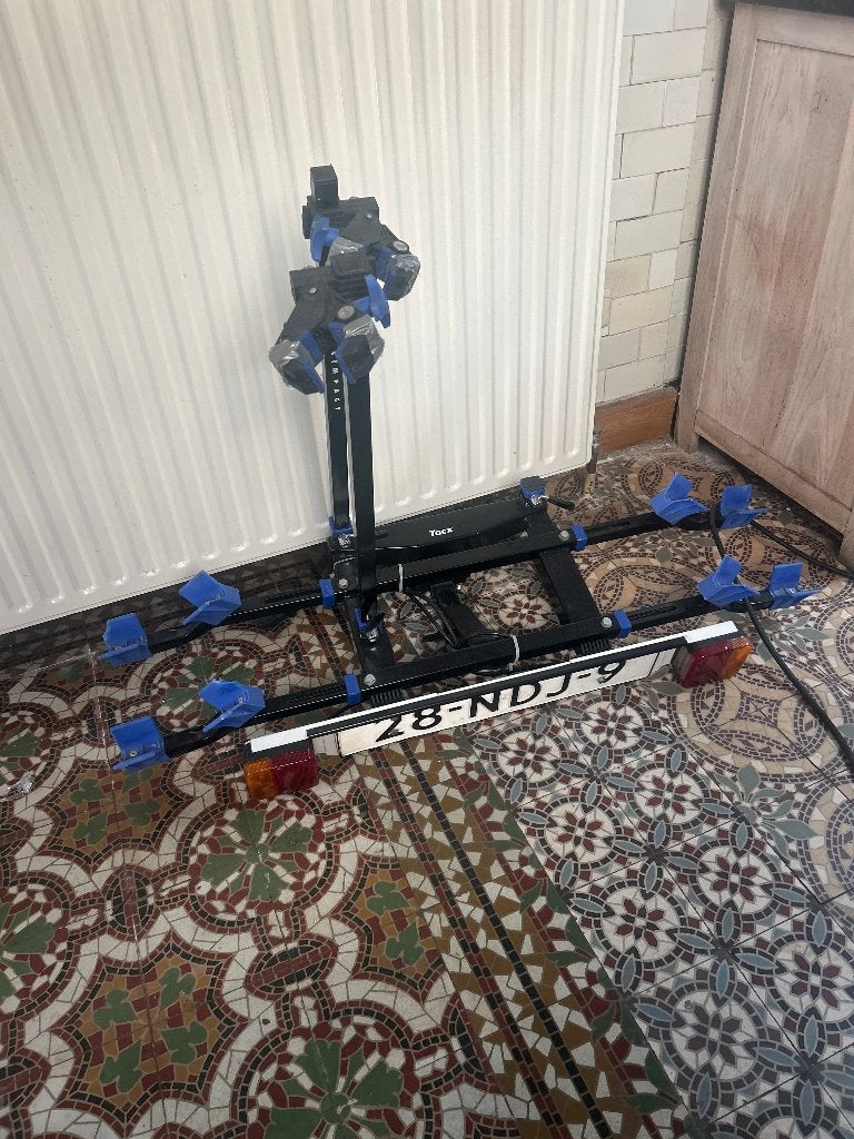 Attelage pour porte-vélos Tackx, Support d'attelage, 2 vélos, Enlèvement, Utilisé