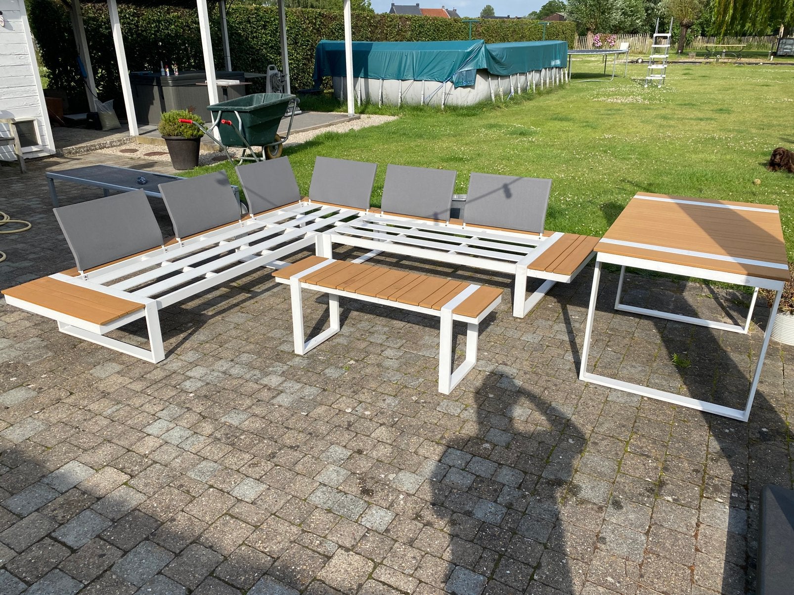 VINCI loungeset - zonder kussens, Tuin en Terras, Tuinsets en Loungesets, Ophalen, Zo goed als nieuw, Loungeset
