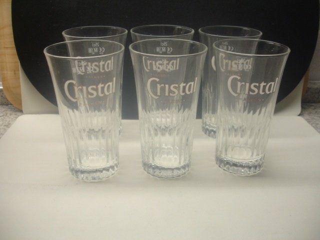 Bierglazen Cristal Alken, 25cl, tulpvorm, € 3,00 per 6 stuks, Enlèvement ou Envoi, Neuf, Verre ou Verres, Autres marques