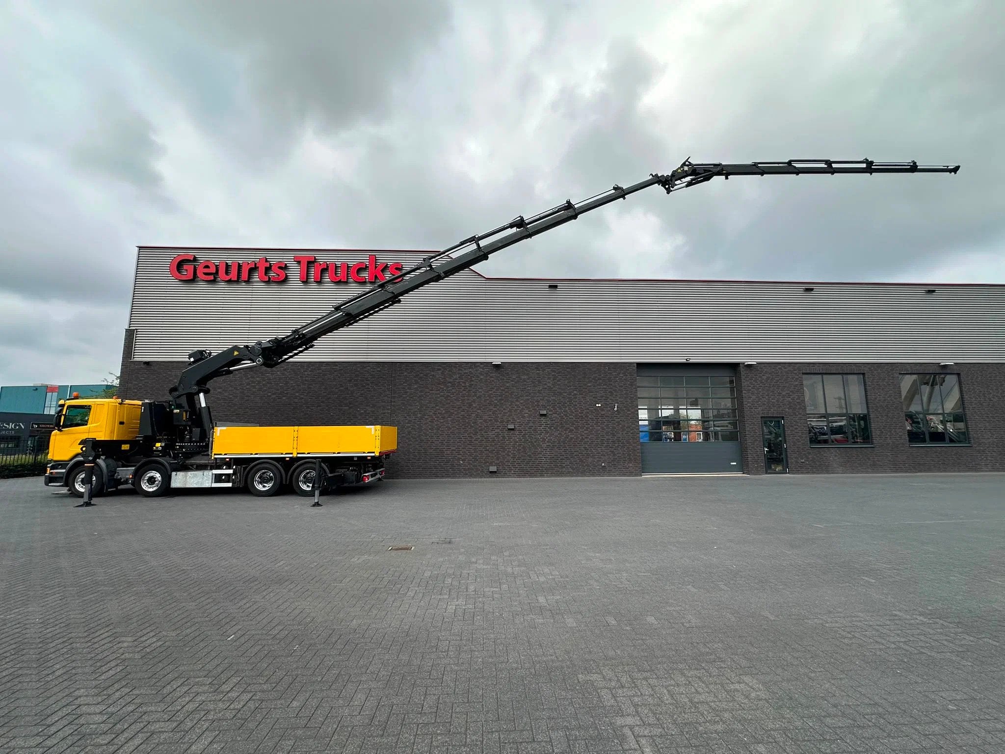 Scania G450 8X4 BAKWAGEN + PALFINGER PK 110002 = JIB PJ 170, Achat, Euro 6, Scania, Jaune