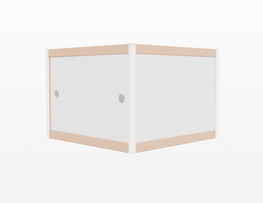 Lage Kewlox kast met 2 schuifdeuren, 60cm, Huis en Inrichting, Ophalen, Zo goed als nieuw