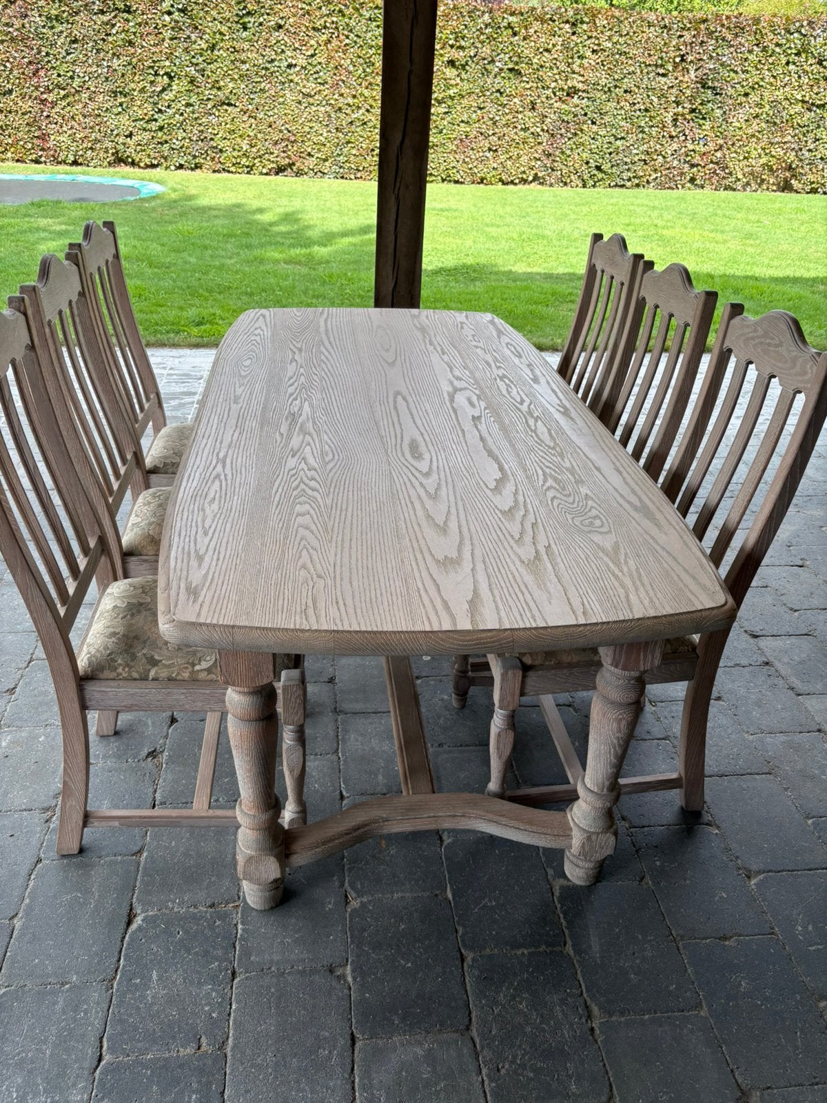 Eiken eetkamer, Huis en Inrichting, Ophalen, Gebruikt, Landelijk, 4 tot 6 stoelen