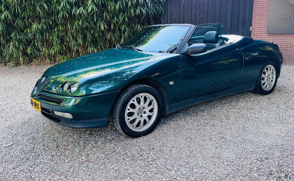 Alfa Romeo Spider 1997., Auto's, Zwart, Cabriolet, Spider, Leder