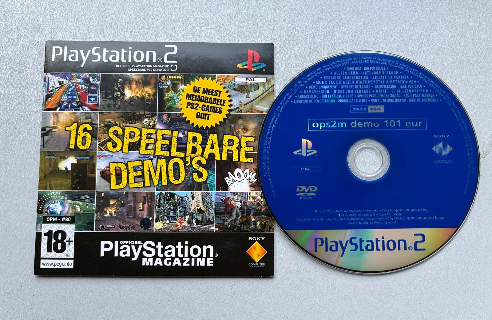 PlayStation 2 Demo Disc - OPM #80 met 16 speelbare demo's, Consoles de jeu & Jeux vidéo, Enlèvement ou Envoi, Comme neuf