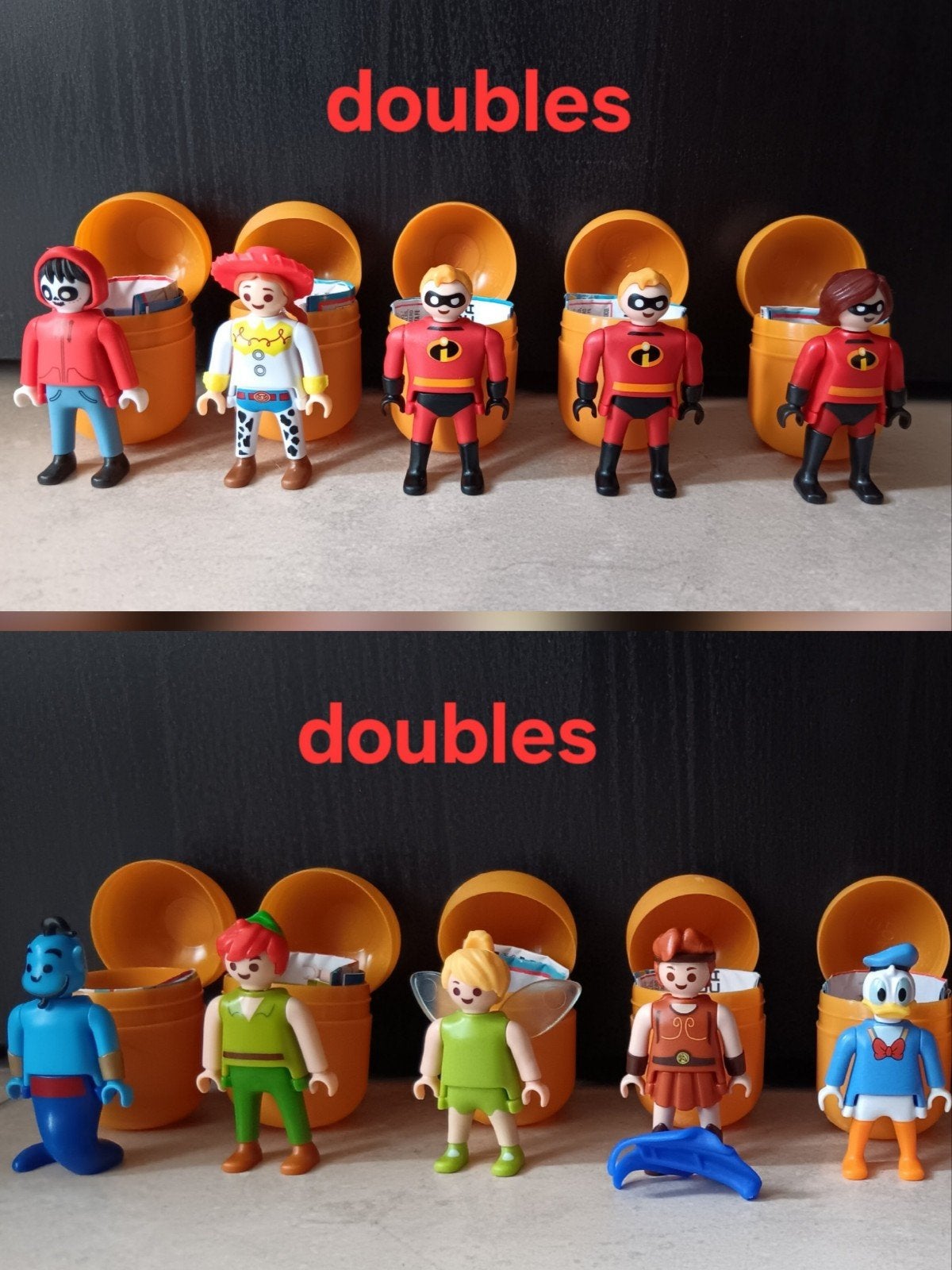 Échange kinder playmobil disney, Enlèvement