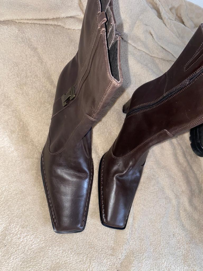 Bottines neuves en cuir, Bruin, Lage of Enkellaarzen, Nieuw, Ophalen of Verzenden