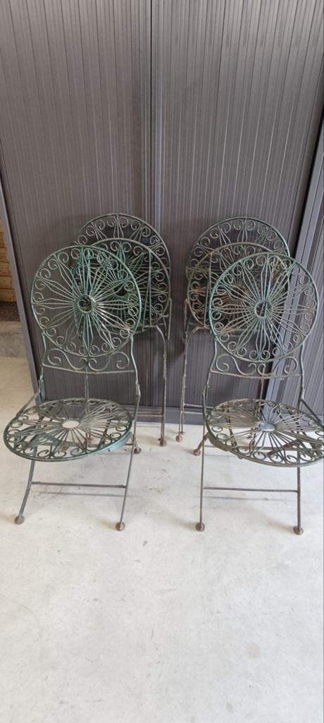 Chaise en fer forgé., Jardin & Terrasse, Enlèvement