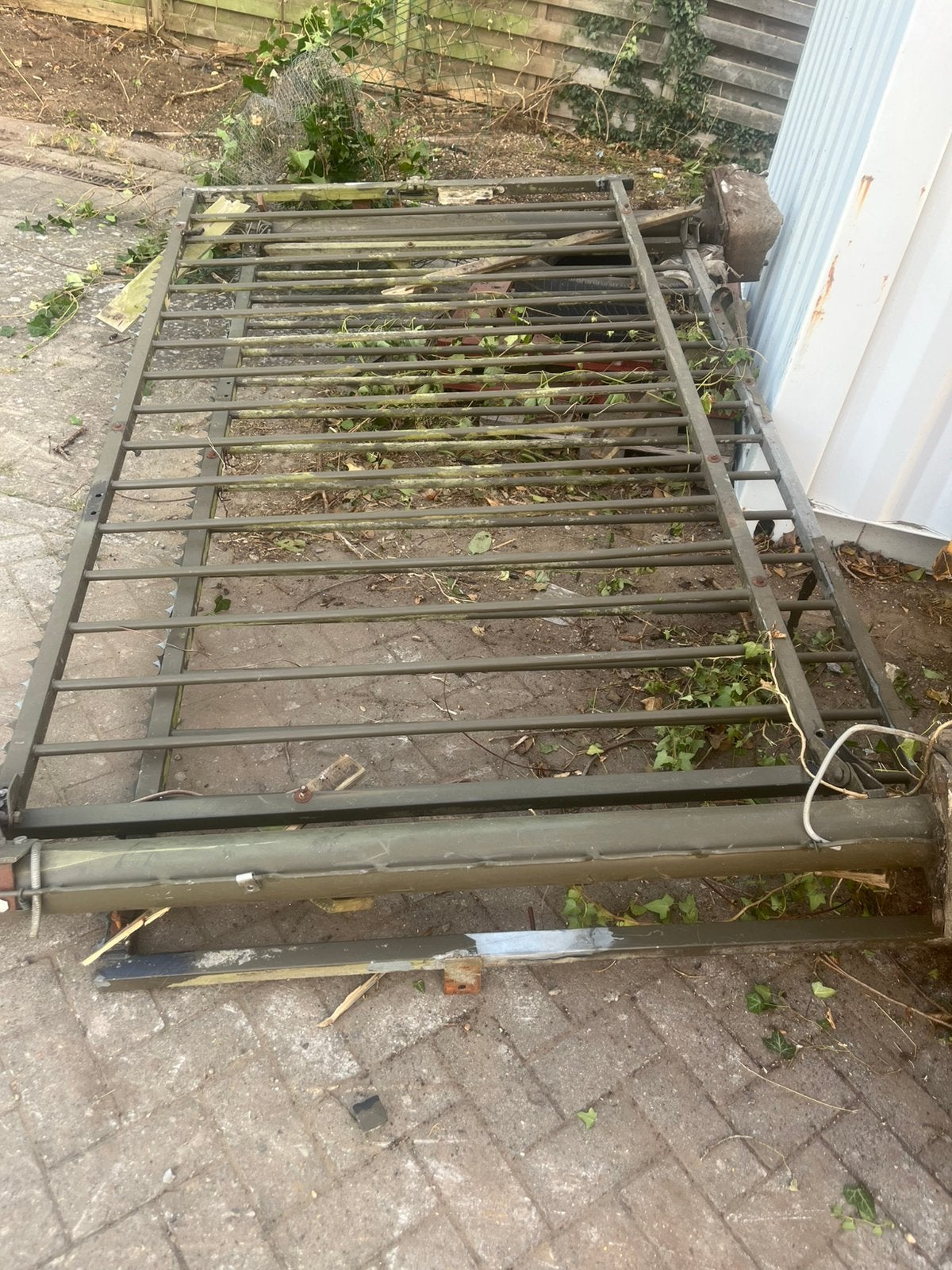 Moet Dringend weg, vleugelpoort maasmechelen, Jardin & Terrasse, Clôtures de jardin, Enlèvement, Comme neuf