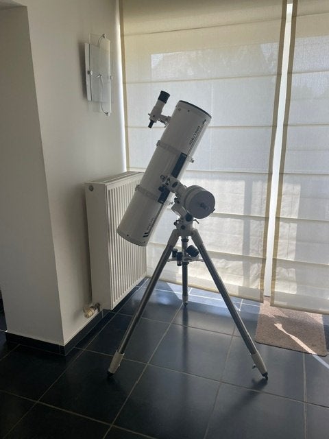 spiegel-reflector telescoop, TV, Hi-fi & Vidéo, Matériel d'optique | Télescopes, Télescope réflecteur (miroirs), Comme neuf, Avec trépied