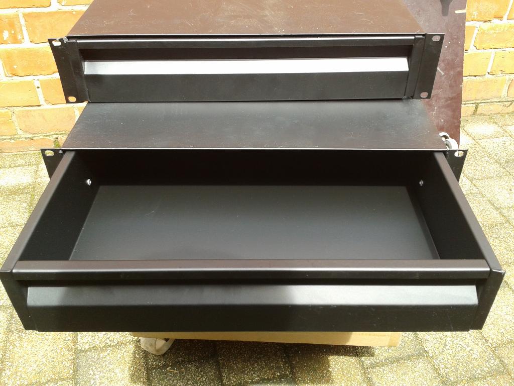 2 x Rackschuif DAP 2 unit ongebruikt > lichtbeschadigd, Muziek en Instrumenten, Ophalen, Zo goed als nieuw, Flightcase