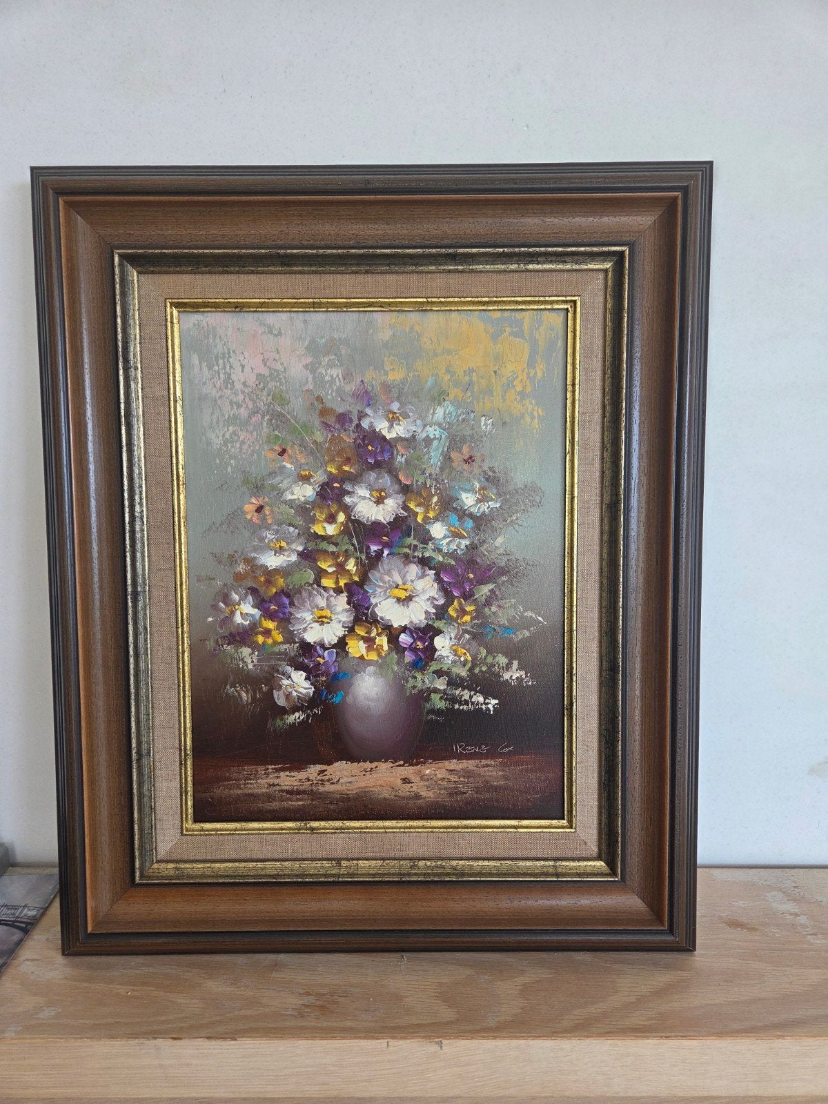 VINTAGE olieverfschilderij, Antiquités & Art, Enlèvement, Vintage, Toile