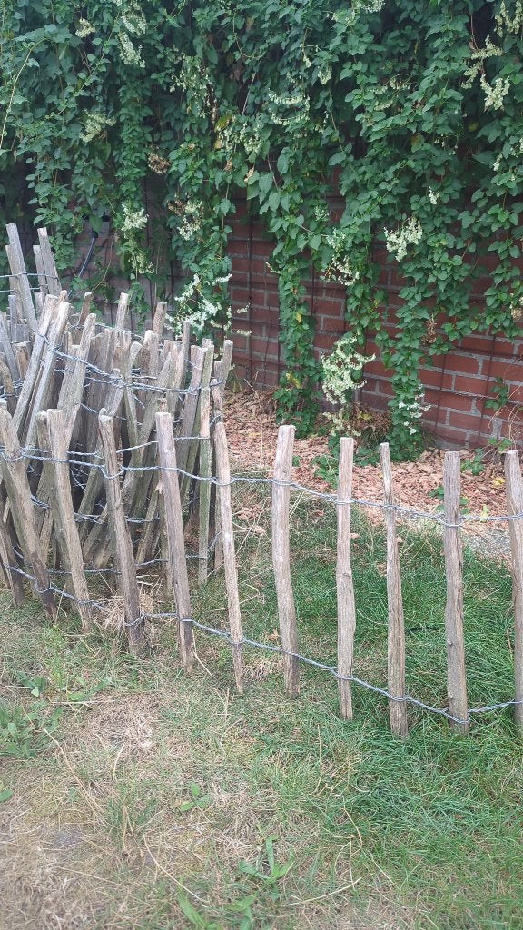 Kastanjehouten omheining, schapenhek, Engels hekwerk, Tuin en Terras, Ophalen of Verzenden, Zo goed als nieuw, Hout, Sierhekwerk