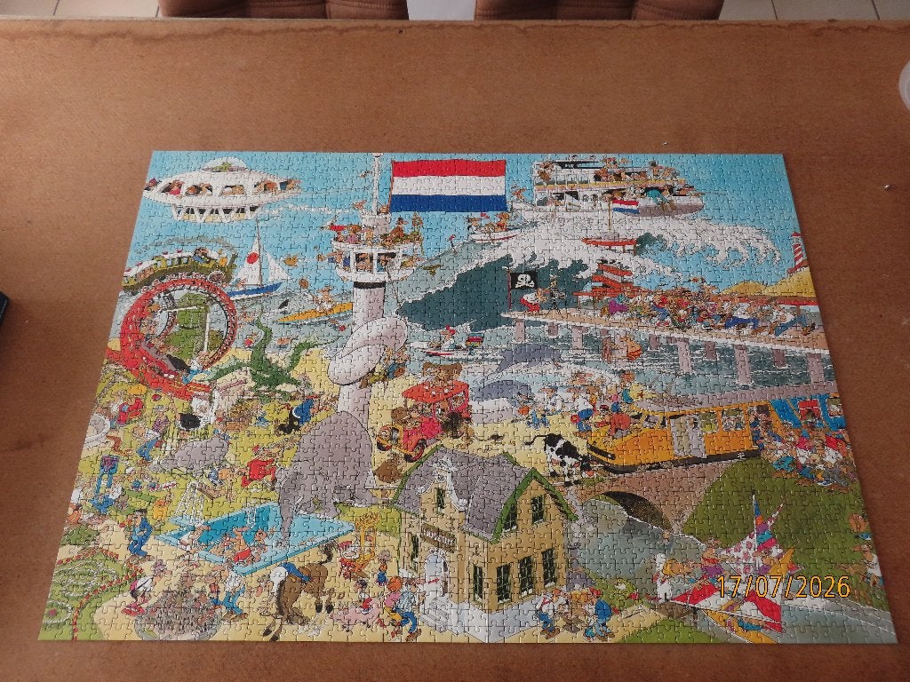 Jan van Haasteren 2000 st - Ter Land, Ter Zee, In de Lucht, Ophalen of Verzenden, Meer dan 1500 stukjes, Zo goed als nieuw, Legpuzzel
