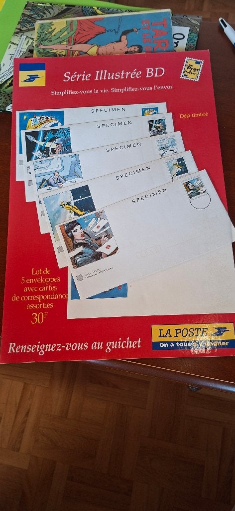PLV BD ENVELOP BILAL MEZIERE MOEBIUS, Boeken, Enki Bilal, Eén stripboek, Ophalen of Verzenden, Zo goed als nieuw