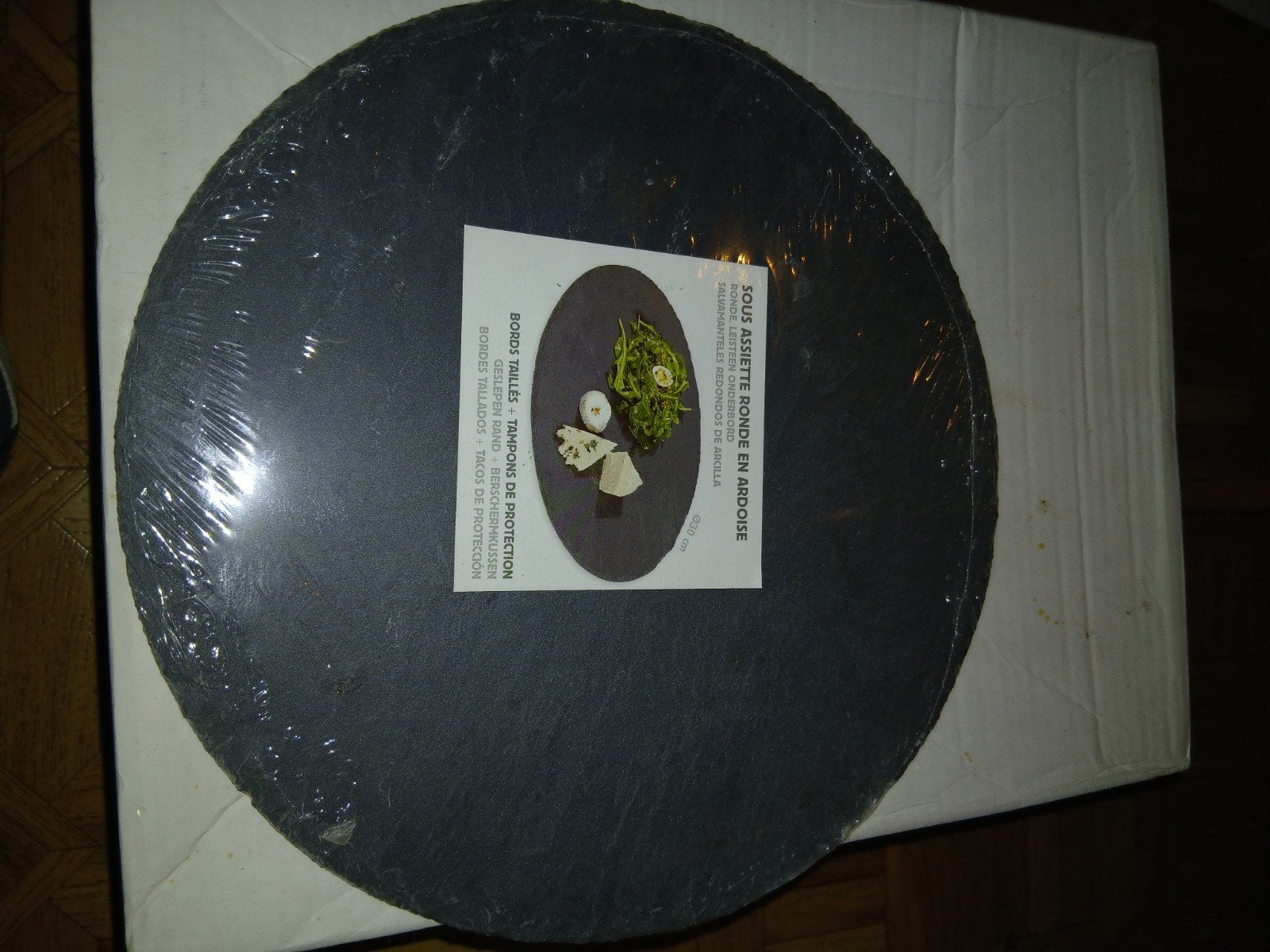 Assiettes et sous-assiettes en ardoise naturelle (Neuves), Maison & Meubles, Enlèvement ou Envoi