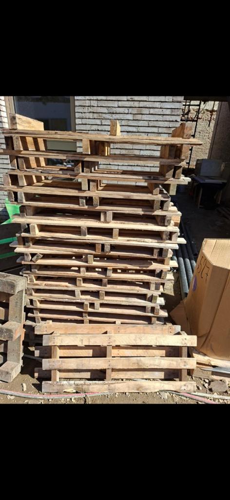 50 Paletten voor brandhout of decoratie, Enlèvement