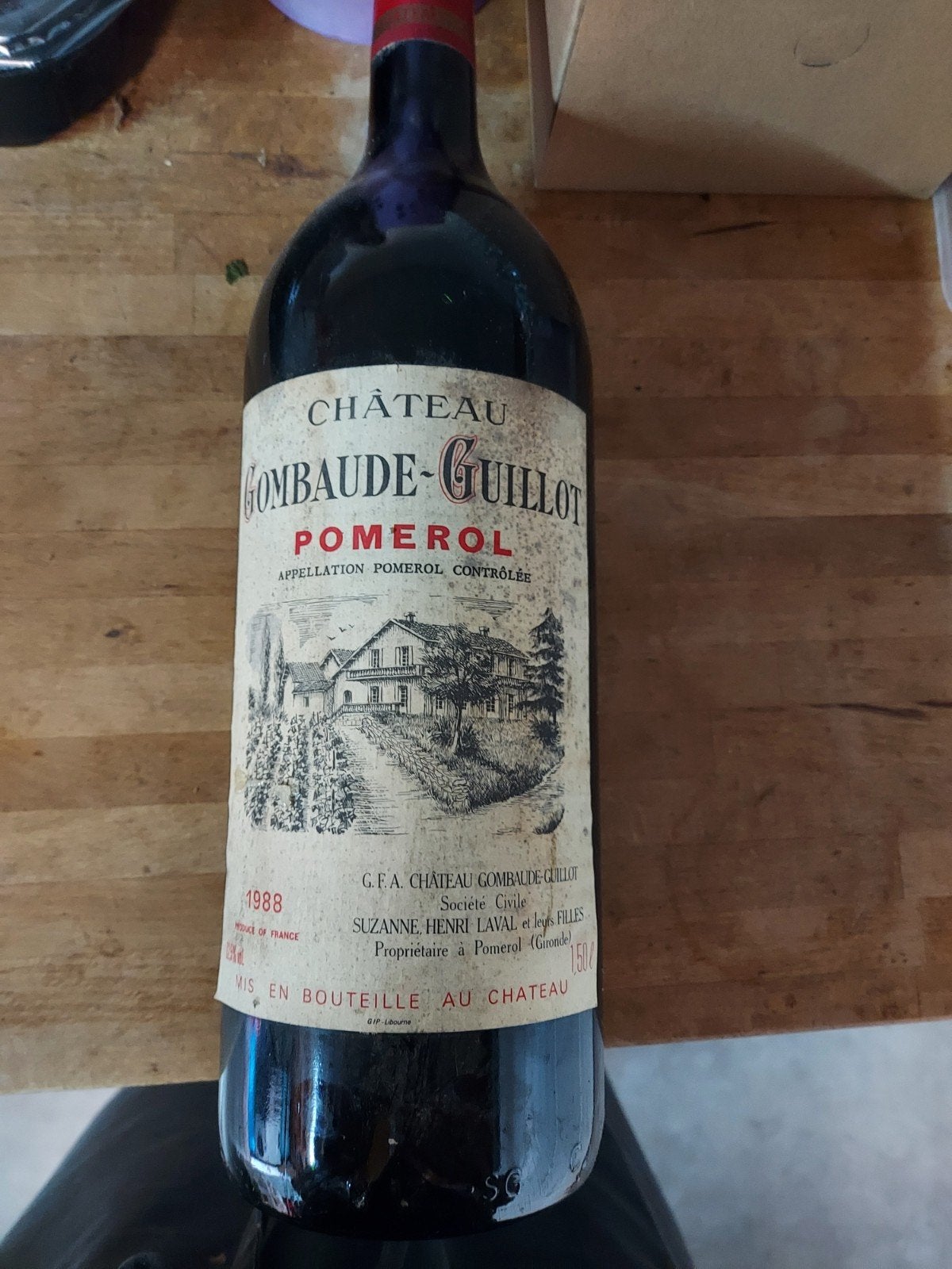 Magnum Pommerol 1988, Collections, Vins, Pleine, Enlèvement, France, Vin rouge