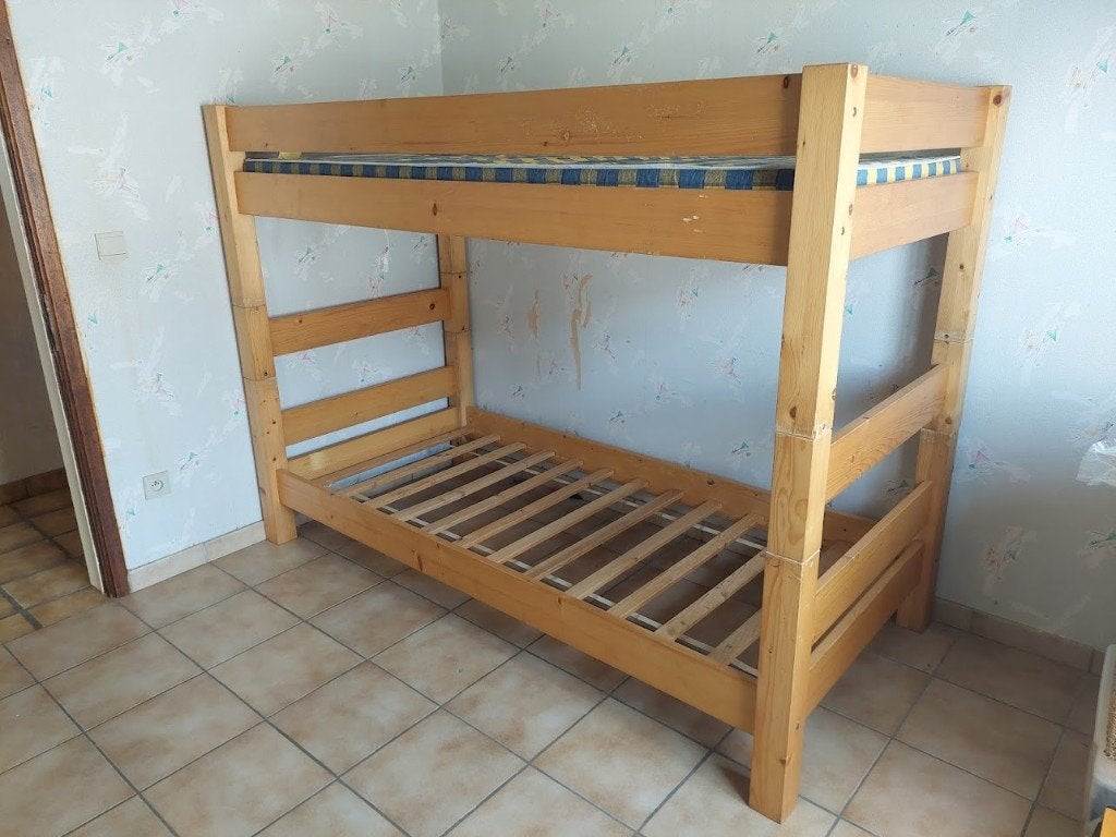 Stapelbed, Maison & Meubles, Chambre à coucher | Lits superposés & Lits mezzanines, 100 cm, 210 cm, Une personne, Enlèvement