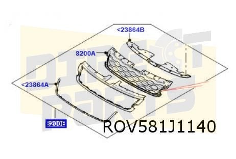 Land Rover Evoque (3/19-) (L551) Grille (dark atlas) Origine, Land Rover, -, -, Nieuw