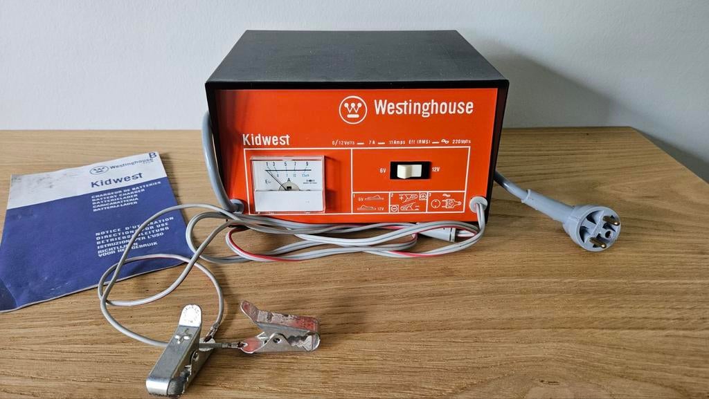 Vintage Westinghouse Kidwest acculader., Enlèvement ou Envoi