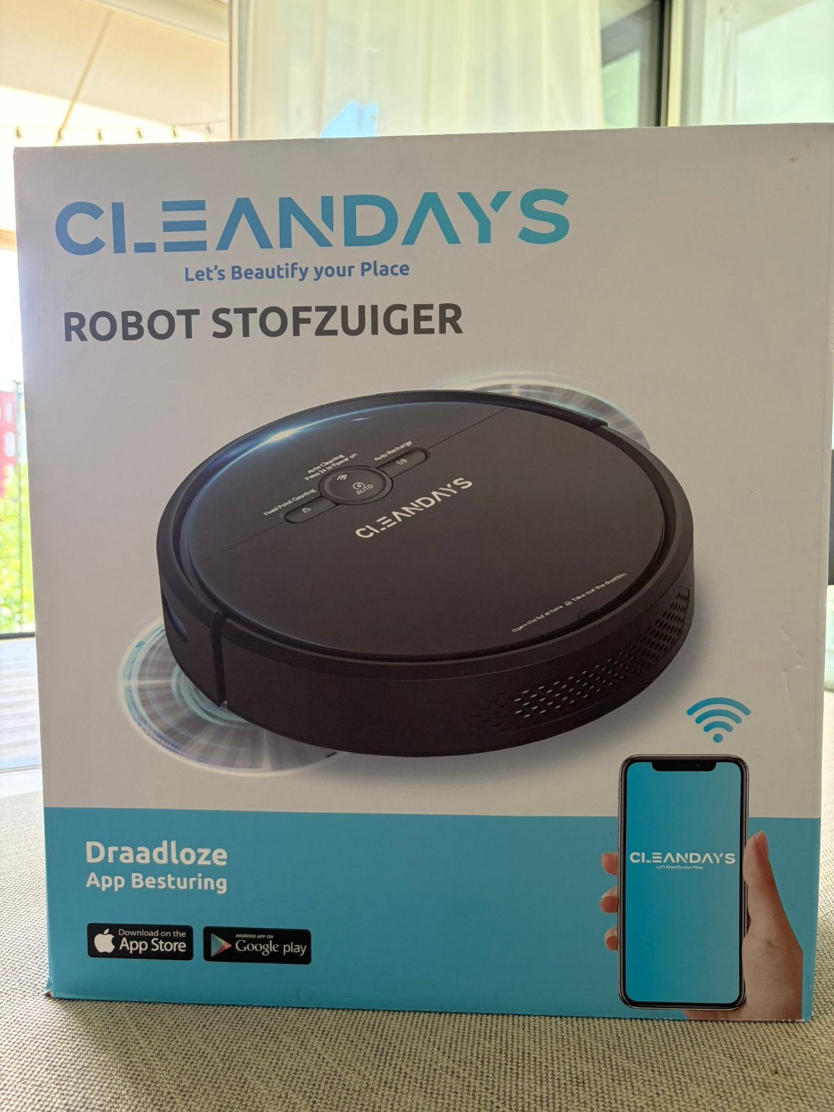 Robot stofzuiger met dweilfunctie (cleandays), Ophalen, Overige merken, Gebruikt, Dweilfunctie