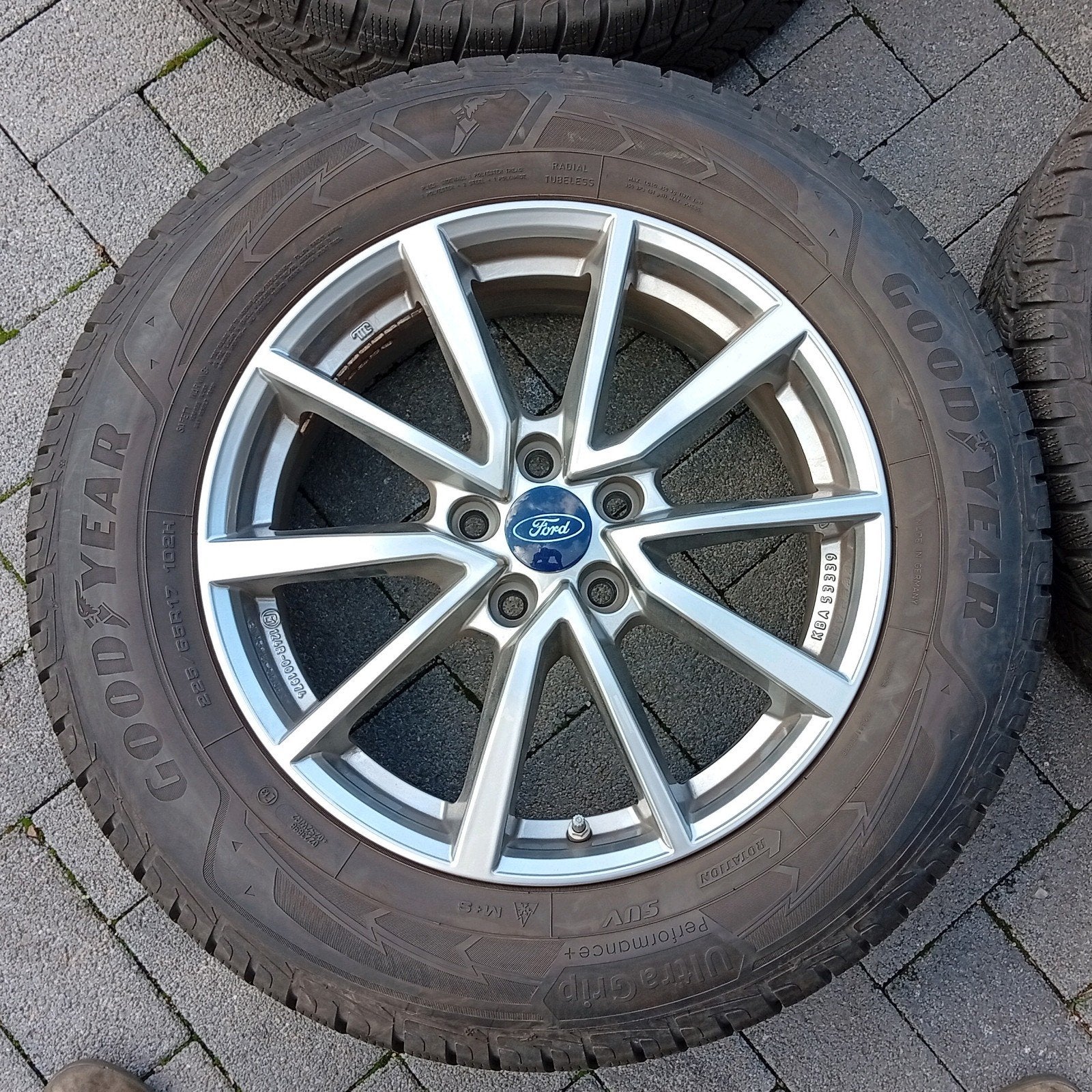 Winterbanden velgen Ford Kuga TPMS 17inch 5x108 5&7mm❄️, Enlèvement, Utilisé, Ford