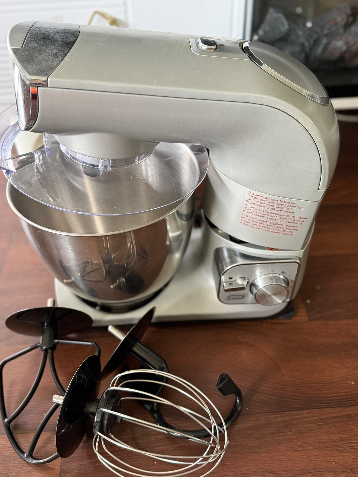 Robot culinaire Quigg avec mixeur en verre et 3 accessoires, Electroménager, Enlèvement, Comme neuf