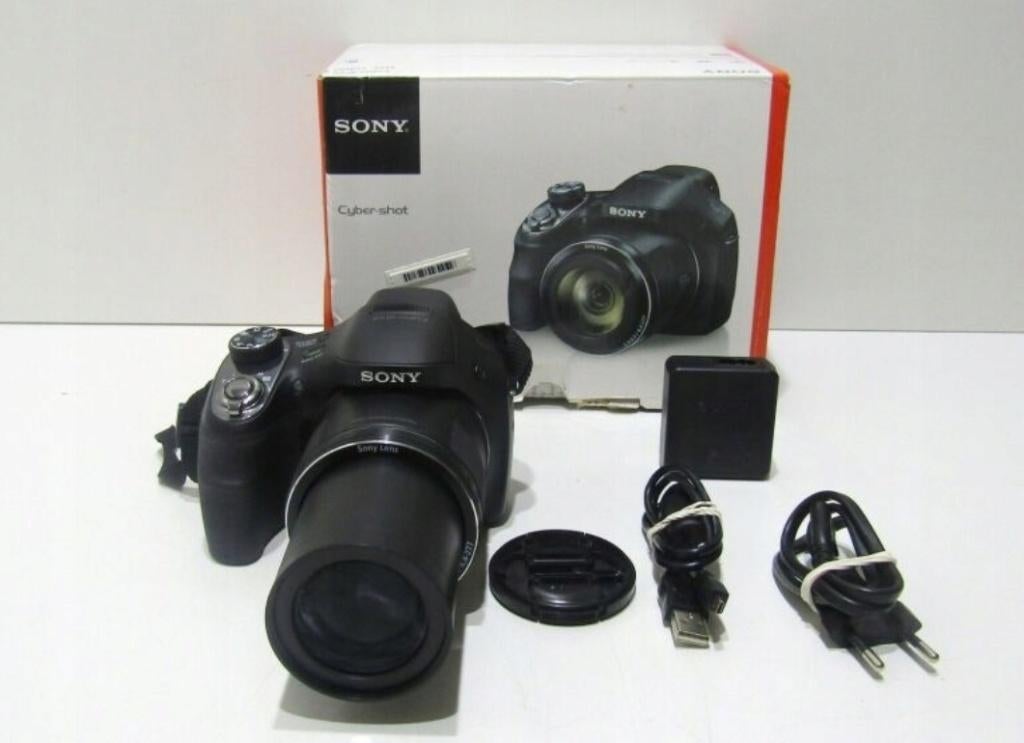 Sony cybershot DSC-H400 63x Optical zoom 20.1Mp 16Gb + TAS, Audio, Tv en Foto, 20 Megapixel, Gebruikt, Compact, Ophalen of Verzenden