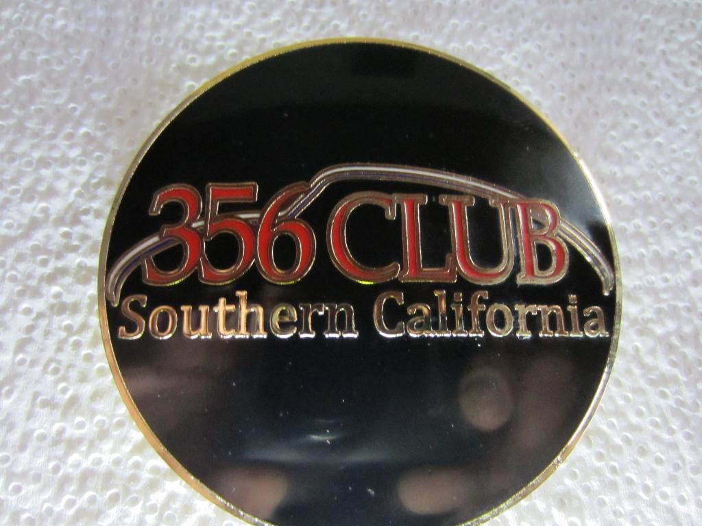 Emaille badge van Porsche 356 Club Zuid-Californië, Verzamelen, Ophalen, Nieuw, Auto's