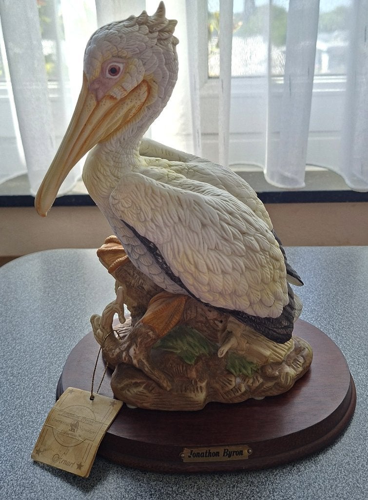 Vintage Porseleinen Pelikaan Beeld – J. Byron (Arnart, 1984), Antiek en Kunst, Ophalen