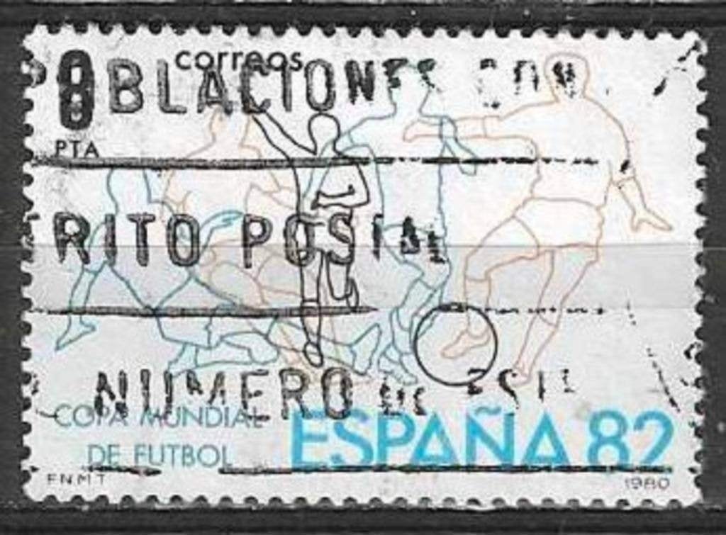 Spanje 1980 - Yvert 2217 - Wereldbeker Voetbal (ST), Verzenden, Gestempeld