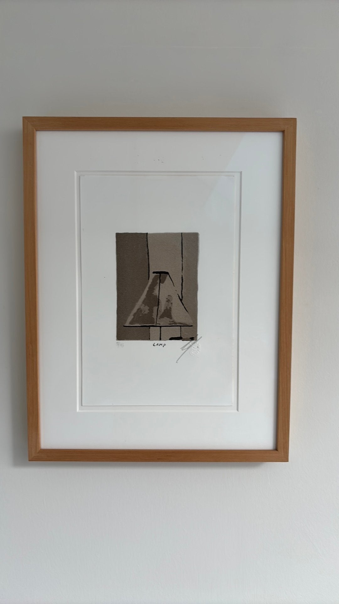 Luc Tuymans - La lampe lithographie encadrée, Antiquités & Art, Enlèvement ou Envoi