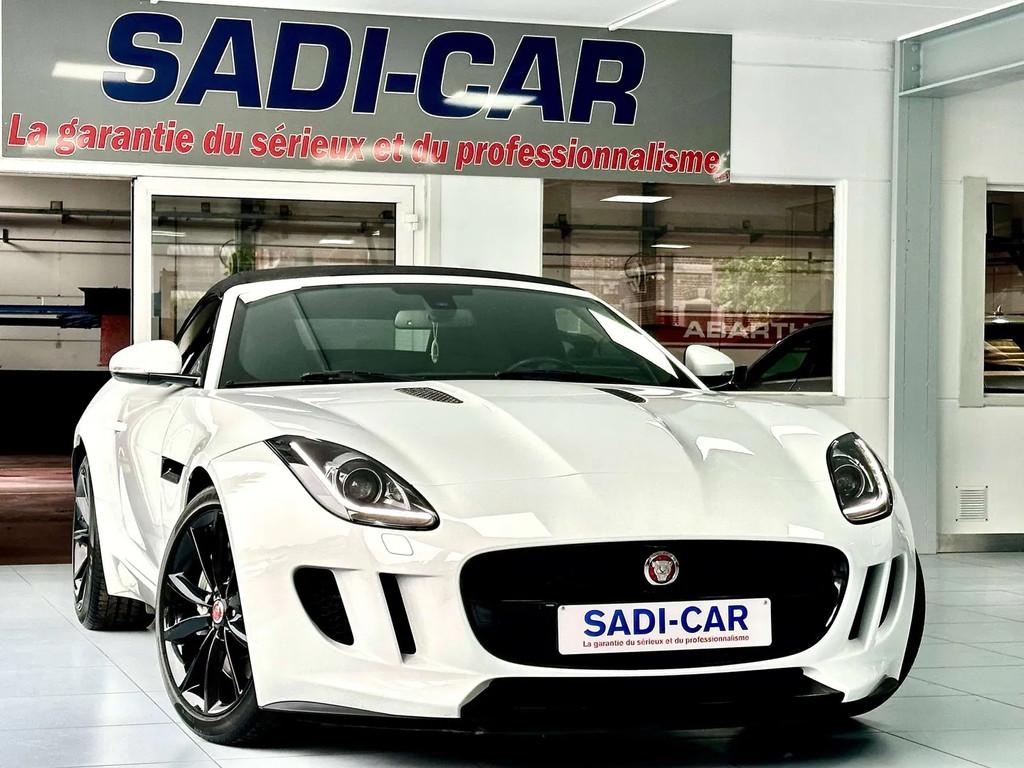 Jaguar F-Type Cabrio 3.0 V6 340cv - PACK BLACK (bj 2015), Auto's, Cabriolet, Leder, Bedrijf, 2 zetels