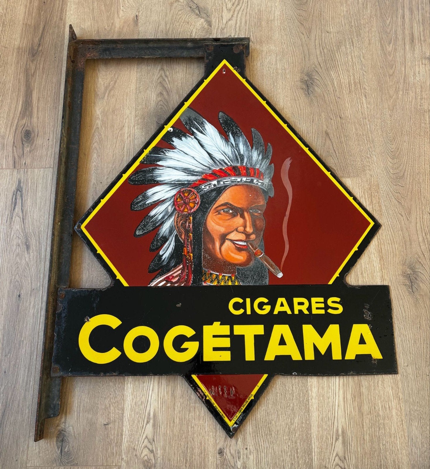 Cogetama cigares emaille bord, Antiquités & Art, Enlèvement