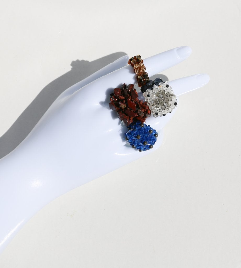 Set van 4 ringen, Handtassen en Accessoires, Ophalen of Verzenden, Nieuw