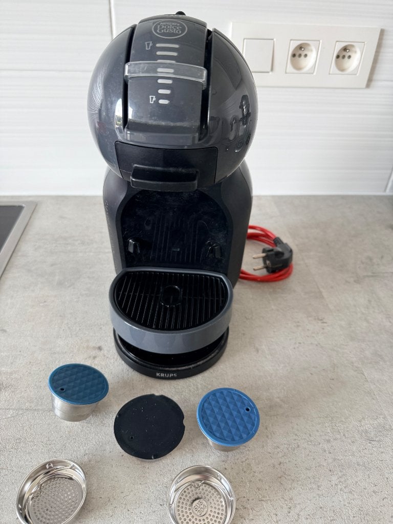 Krups Dolce Gusto, Ophalen, Gebruikt, Gemalen koffie, Afneembaar waterreservoir