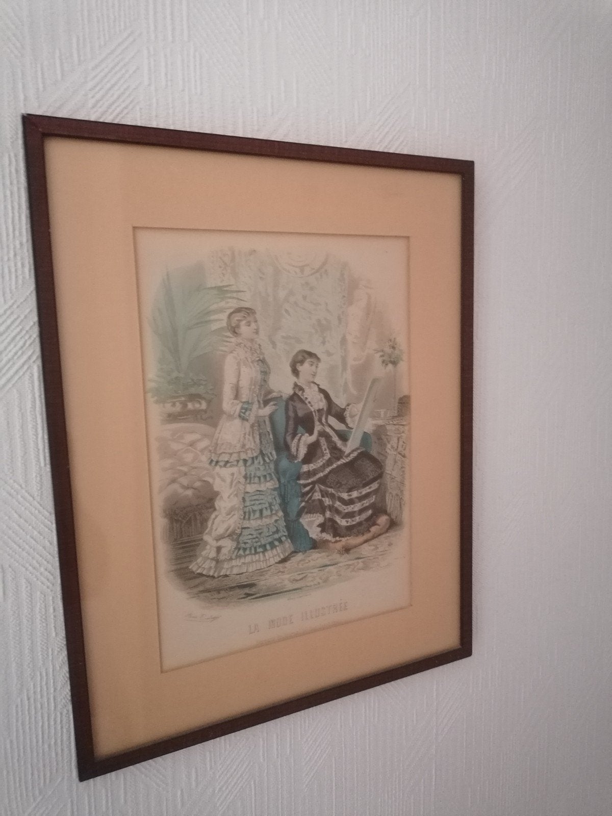 oude modeprenten, Antiquités & Art, Art | Dessins & Photographie, Enlèvement, Impression, Sous verre