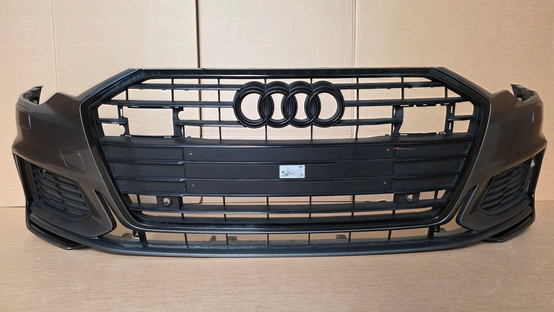 VOORBUMPER AUDI A6 C8 S-LINE 6xPDC KLS ORIGINEEL BUMPER 4K0, Gebruikt, -, Voor, Ophalen of Verzenden
