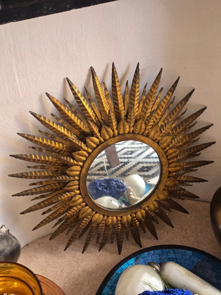 Miroir XXL Soleil, sorcière extra large, Enlèvement ou Envoi, Rond, 50 à 100 cm, Moins de 100 cm