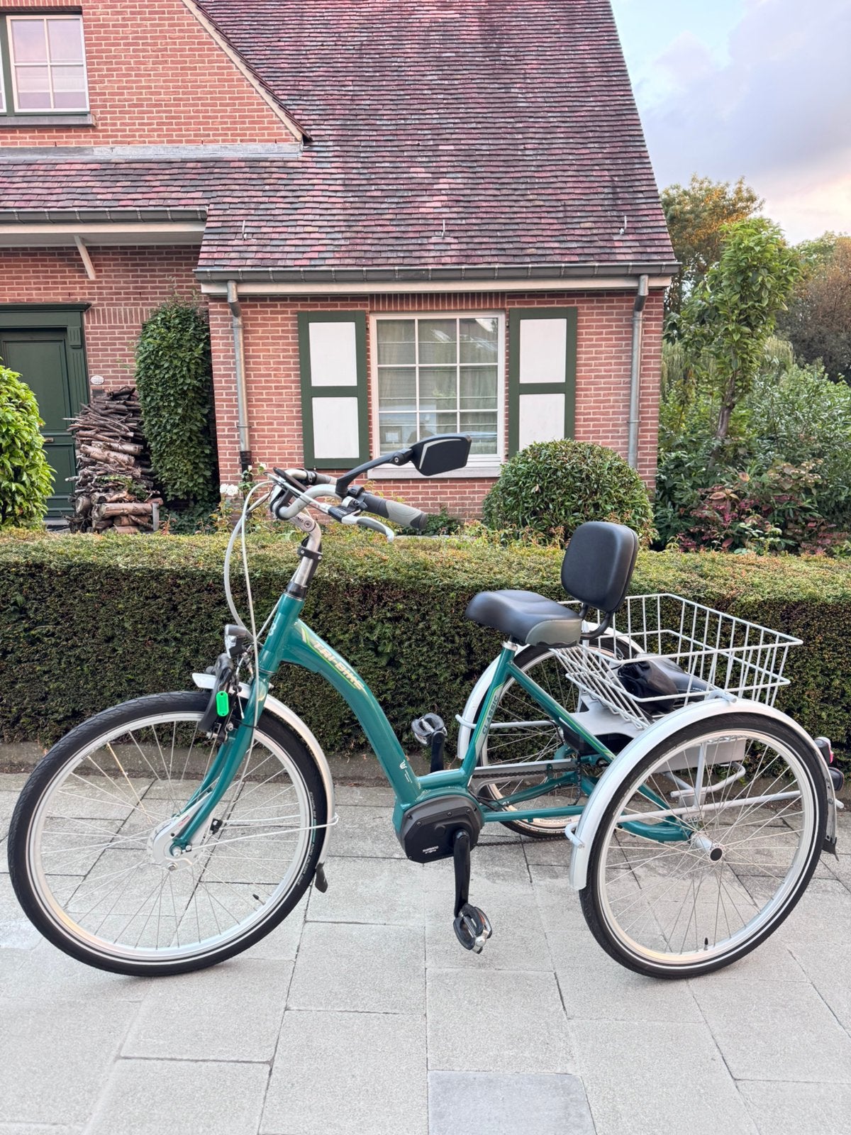 Electrische driewiel fiets driewieler tri-bike bicycle, Fietsen en Brommers, Fietsen | Driewielfietsen, Ophalen of Verzenden, Zo goed als nieuw