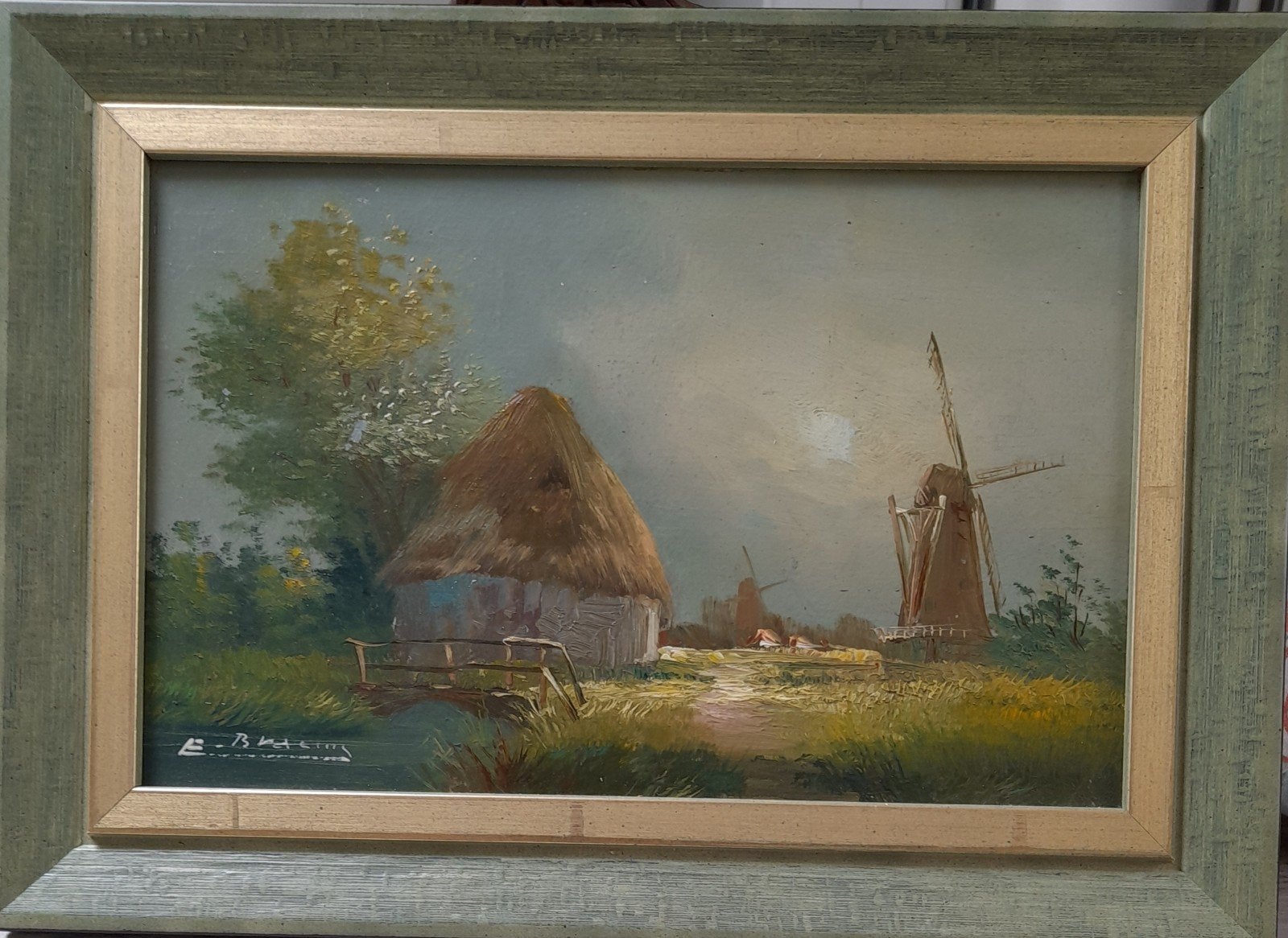 Schilderij uit de vorige eeuw, Acrylverf, Doek, Ophalen of Verzenden, Landschap