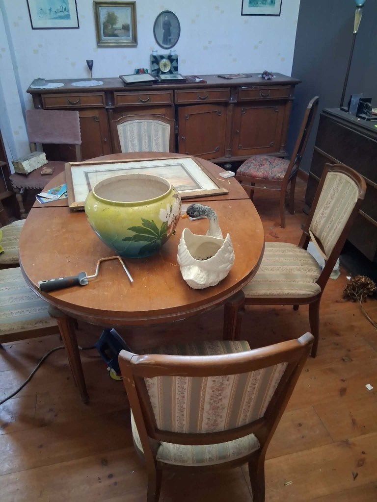antieke eetplaats, Ophalen
