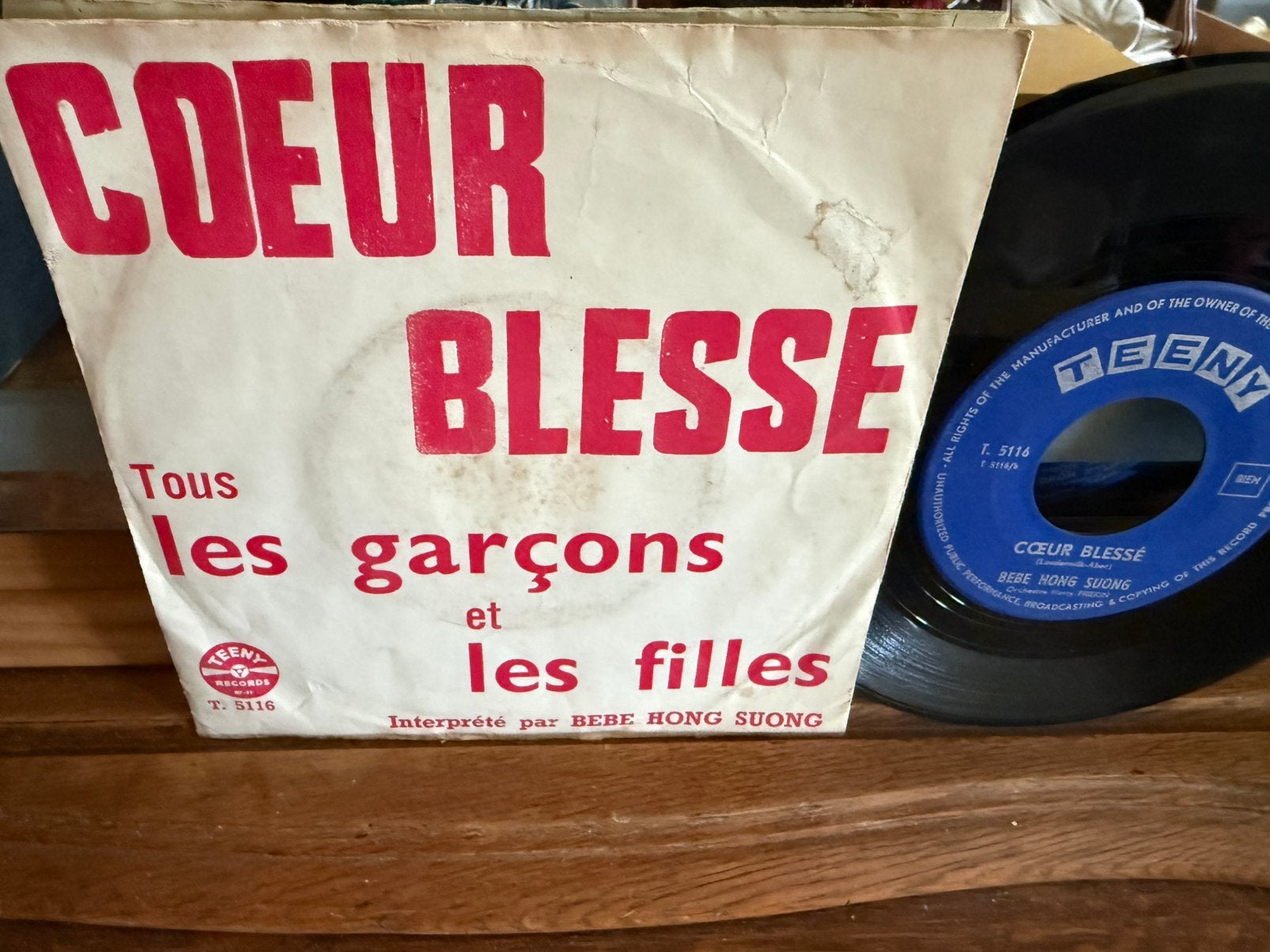 Coeur Blessé Tours Les Garçons et Les Filles, CD & DVD, Vinyles Singles, Pressage original, Enlèvement ou Envoi, 7 inch, Comme neuf
