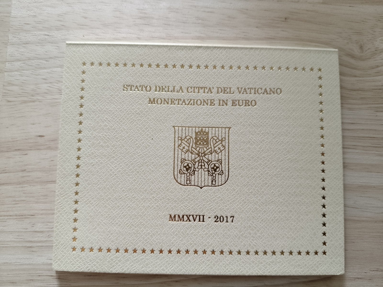 Vaticaan jaarset 2017, Postzegels en Munten, Ophalen of Verzenden, Vaticaanstad, Overige waardes, Setje